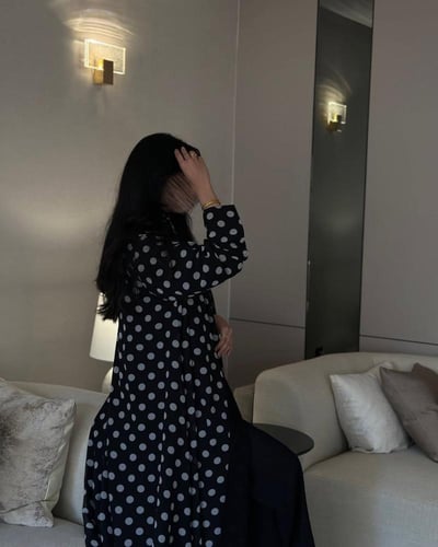 عباية شيفون نص كلوش