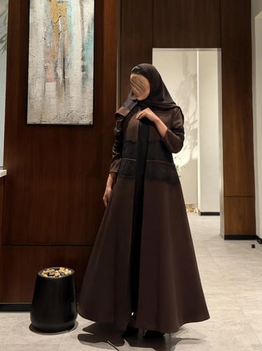 عباية بني كريب تايواني مبطن " صيفية "