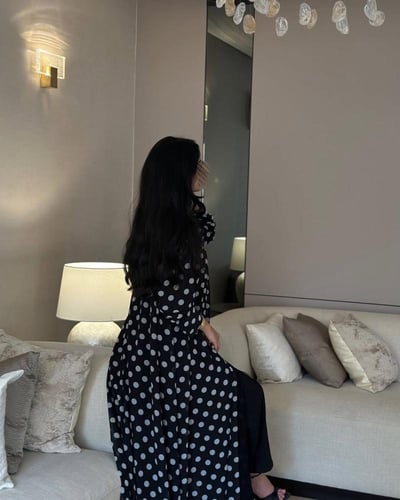 عباية شيفون نص كلوش