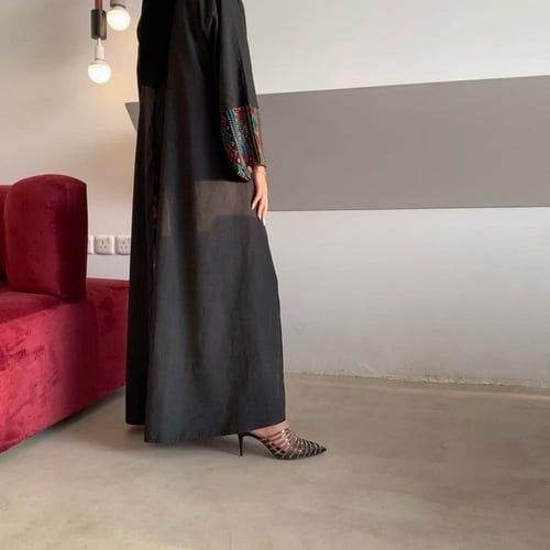 عباية اسود شامواه