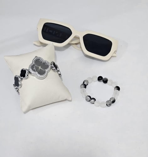 طقم إكسسوارات بناتي فاخر بالألوان الكلاسيكية