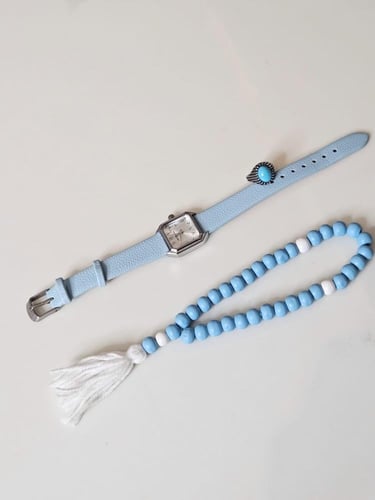 طقم اولاد مميز باللون السماوي