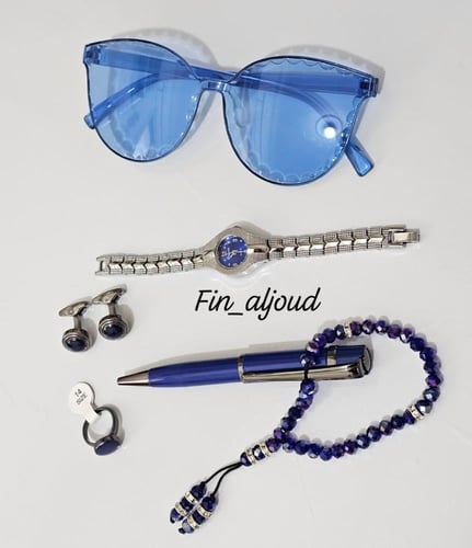 طقم أولاد انيق بلون ملكي ازرق وفضي