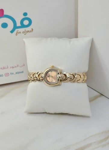 ساعة بنات أنيقة بتصميم ذهبي فاخر