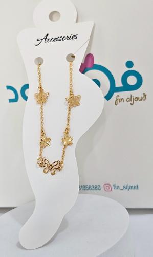 خلخال أطفال مطلي بالذهب