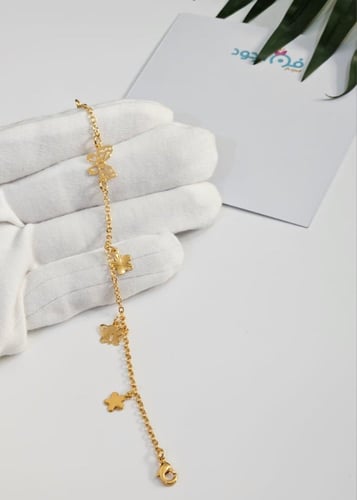 خلخال أطفال مطلي بالذهب