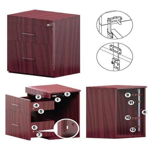 قفل اثاث خابور مسمارين طول الخابور 100 ملي