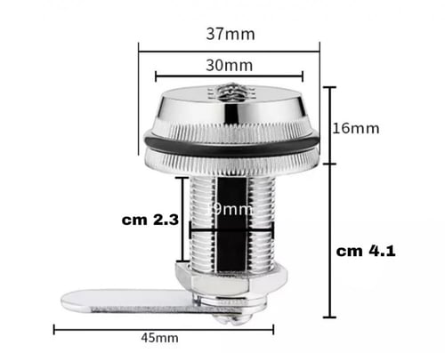 قفل درج لسان صاموله ارقام قابل للتغيير
