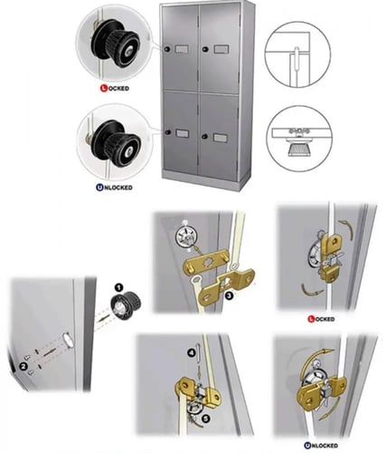 قفل دولاب حديد