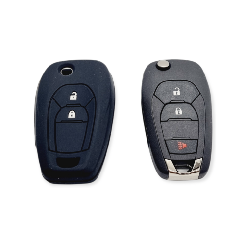 حافظة ريموت سيليكون قلاب شفروليه سبارك 2 ازارير