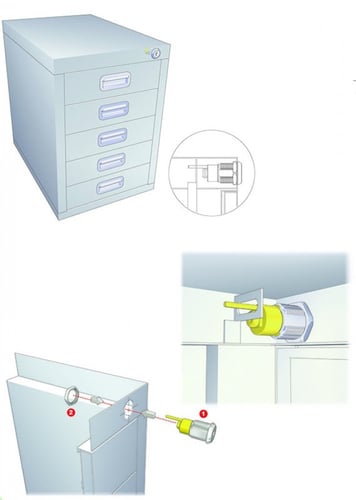 قفل صاموله خابور ابره طويل 29 ملي