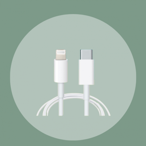 كابل أبل PD للشحن السريع 1متر , ابيض