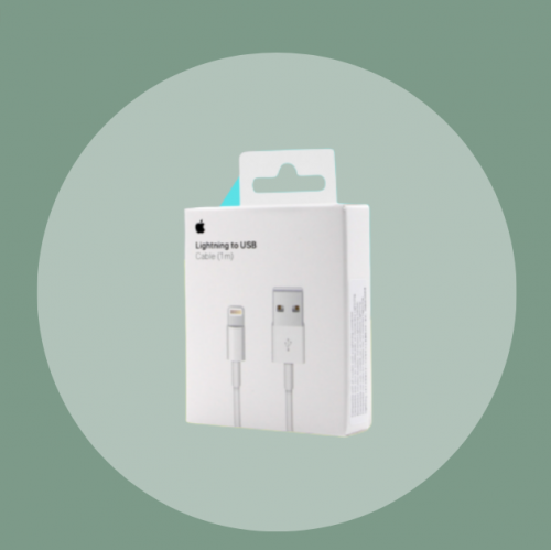 أبل كابل يو إس بي، 1 متر، أبيض