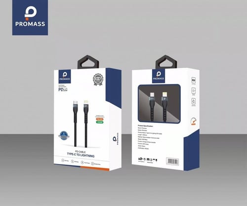 كيبل شحن ايفون PD قماش من بروماس - PROMASS