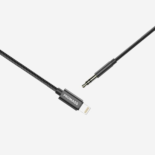 كيبل اوكس aux ايفون 1 متر بروماس - PROMASS اسود