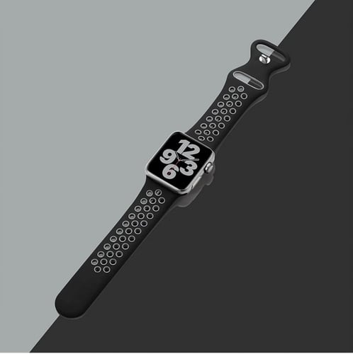 سوار ساعة ابل نايك مقاس 42/44/45 اسود / رمادي