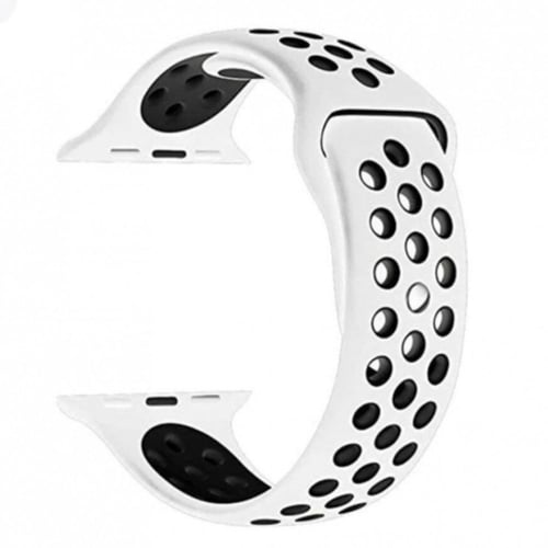 سوار ساعة ابل نايك مقاس 42/44/45 ابيض / اسود