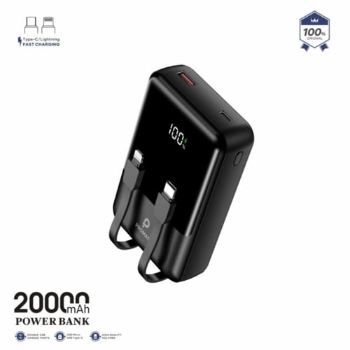 بطاريتين متنقلة بقوة 22.5 واط بسعة 10/20 الف ملي ا...