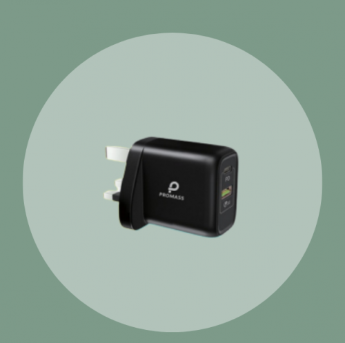 راس شاحن اصلي PD - USB ماركة بروماس بقوة 38 واط