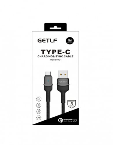 كابل هواوي او تايب سي من شركة GETLF بطول 1 متر