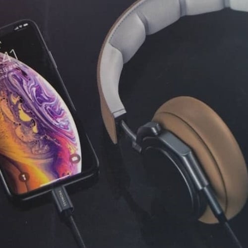 كيبل اوكس aux ايفون 1 متر بروماس - PROMASS اسود