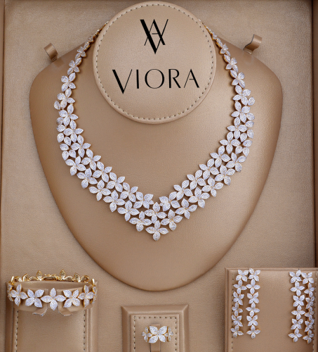 طقم زركون تصميم ألماس