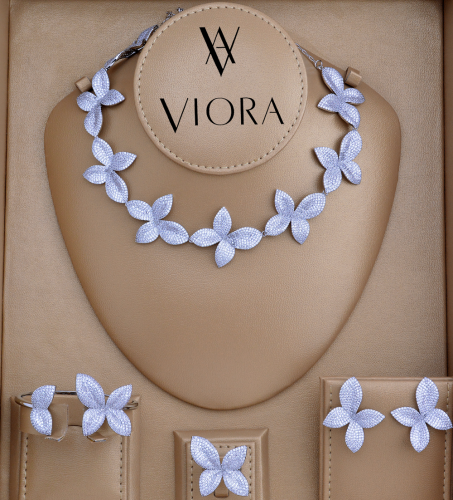 طقم زركون تصميم ألماس