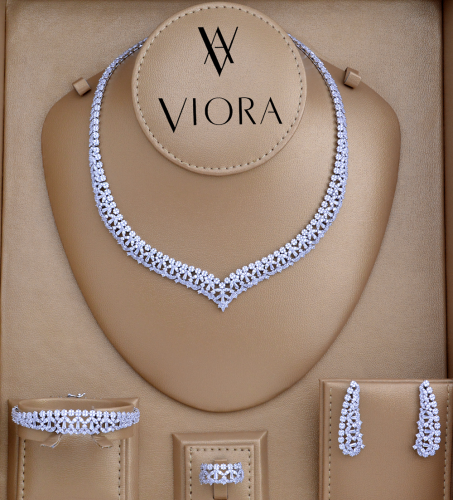 طقم زركون تصميم ألماس