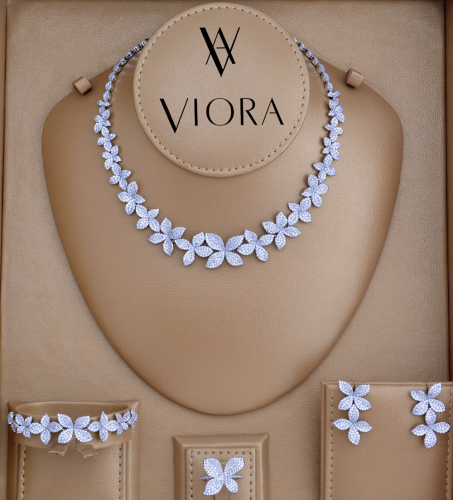 طقم زركون تصميم ألماس