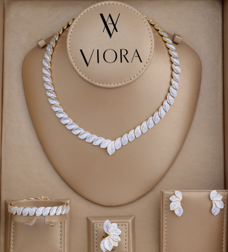 طقم زركون تصميم ألماس