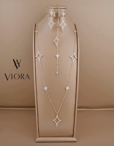 طقم طويل تصميم ألماس