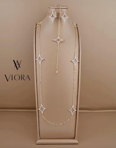 طقم طويل تصميم ألماس