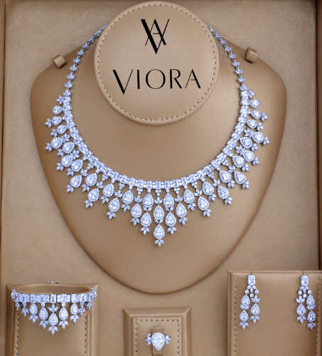 طقم زركون تصميم ألماس