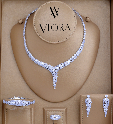 طقم زركون تصميم ألماس