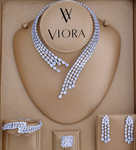 طقم زركون تصميم ألماس