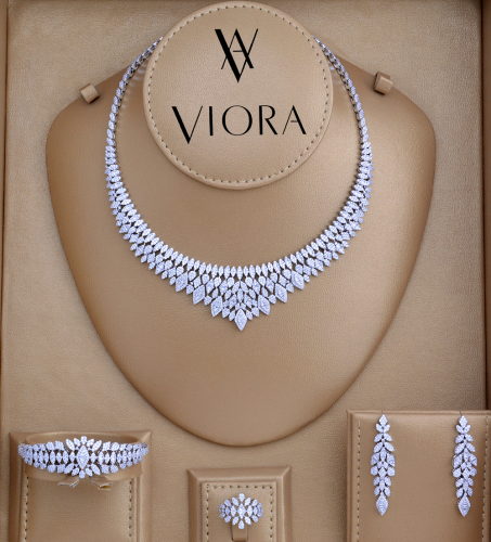 طقم زركون تصميم ألماس