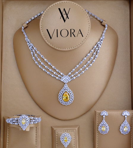 طقم فانسي تصميم ألماس