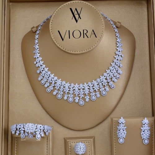 طقم زركون تصميم ألماس