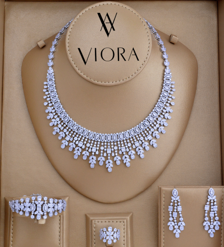 طقم زركون تصميم ألماس