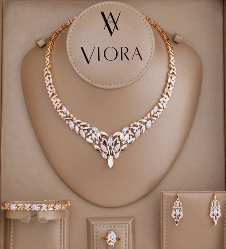 طقم زركون تصميم ألماس