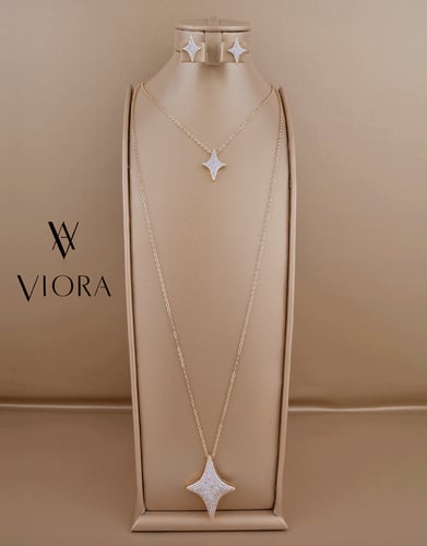 طقم طويل تصميم ألماس