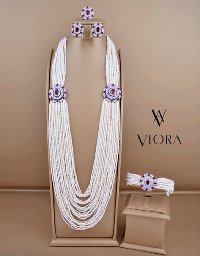 طقم طويل تصميم ألماس