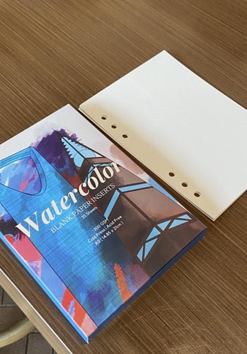 أوراق الألوان المائية