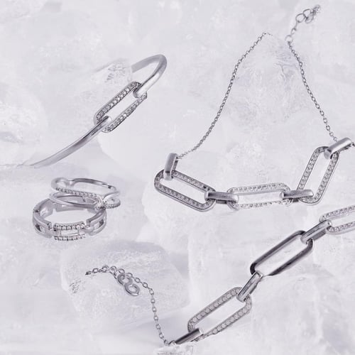 اسوارة مايلي، لون الروديوم، ماركة انفينيتي البريطا...