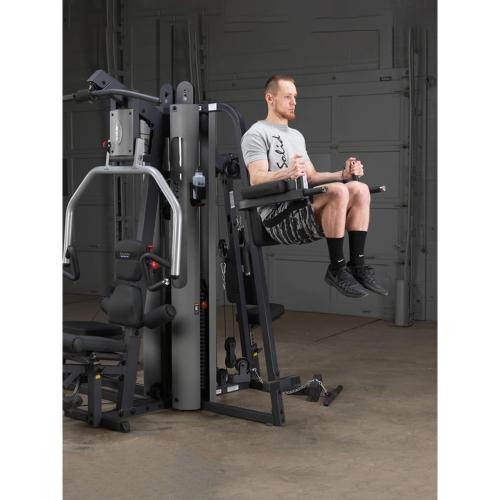Multi Gym Vertical Knee Raise Dip Station Full Body Trainer 194.5cm