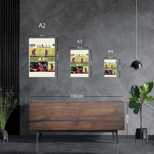 لوحة معدنية | بوستر مستوحى من الكتب المصورة يخلد ه...