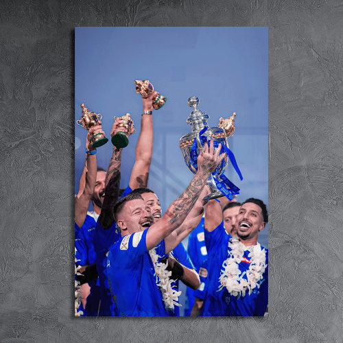 لوحة معدنية تتويج نادي الهلال دوري روشن