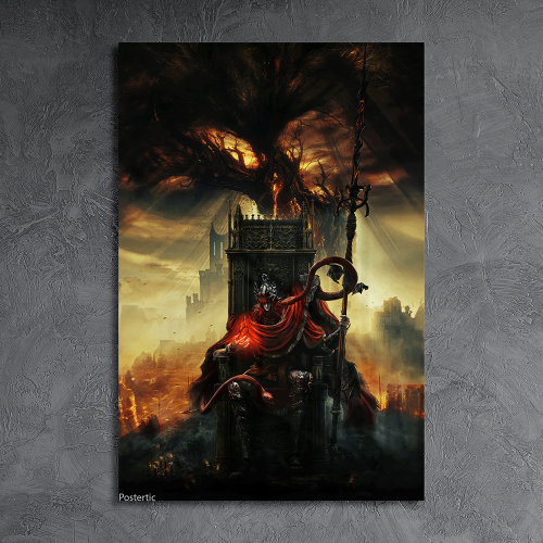 لوحة معدنية بوستر إضافة لعبة الدن رينق الرسمي