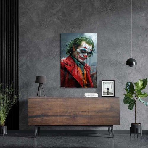 لوحة معدنية | بوستر الجوكر: تصميم فني واقعي