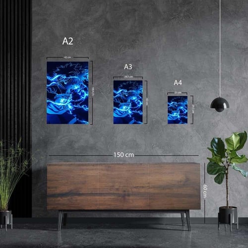 لوحة معدنية | بوستر كيلوا زولديك من أنمي هنتر × هن...